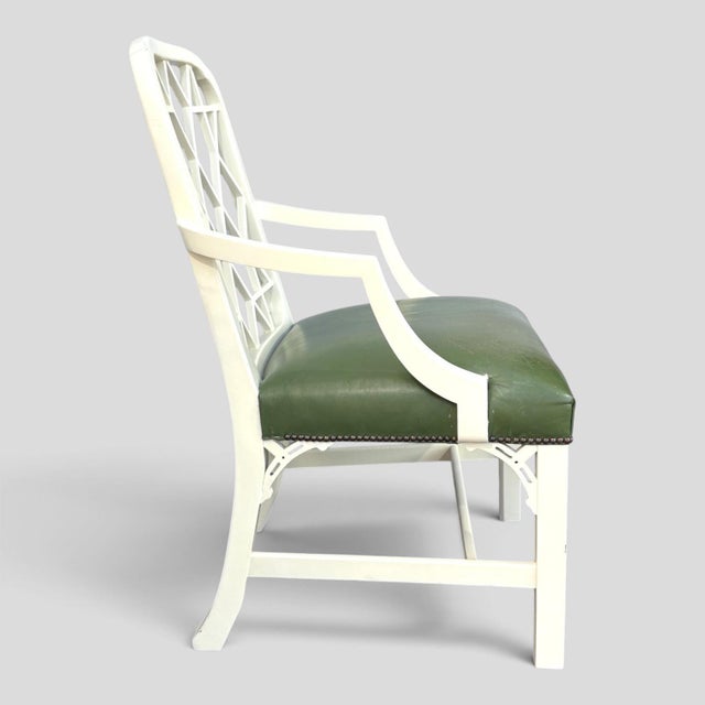 Hollywood Regency Chippindale Style Dining Chairs Set of 6 For Sale - Image 3 of 6