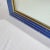 Vintage Palm Beach Regency Blue Faux Bamboo Wall Mirror - Newly Painted For Sale - Image 11 of 12