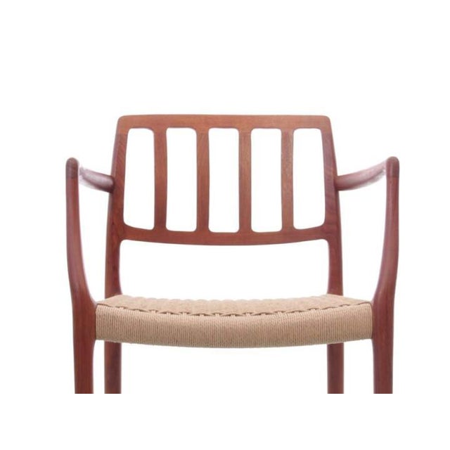 Mid-Century Scandinavian Modern Teak Armchairs Model 66 attributed to Niels O. Møller, 1960s, Set of 4 For Sale - Image 13 of 18