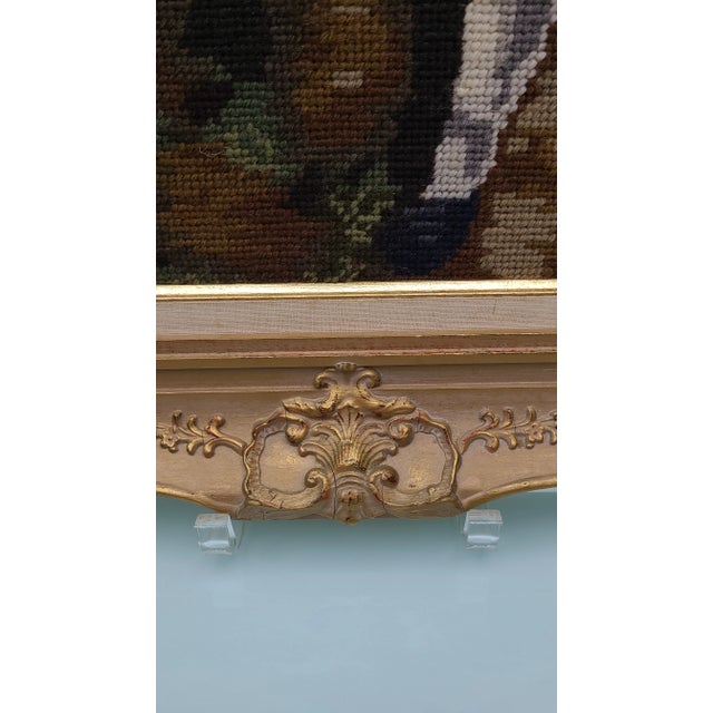 1970s Needlepoint: 17th Century Young Gentleman in Repose, Framed For Sale - Image 10 of 12
