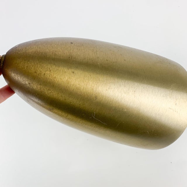 Vintage Prescolite MCM Gold Tone Anodized Aluminum Bullet Cone Wall Sconce Light For Sale In Baltimore - Image 6 of 11