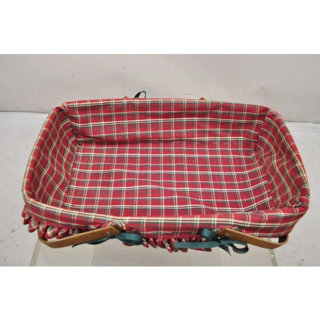 Wood Longaberger 1994 Jingle Bell Basket 1995 Dresden Basket 1988 Basket - 3 PCS For Sale - Image 7 of 10