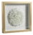 Firnley Gold Framed Crystal Flower Wall Décor, White For Sale