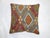Colorful Turkish Cicim Square Pillow For Sale - Image 4 of 5