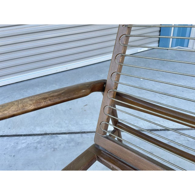 Brown 1970s Danish Modern Teak Lounge Chair Styled After Ib Kofod Larsen For Sale - Image 8 of 13