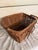 Vintage Wicker French Market Basket With Bicycle Mount & Carrying Handle For Sale In Nashville - Image 6 of 12