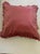2020s Silk Taffeta European Square in Rose With Coordinating Smaller Pillow For Sale - Image 5 of 7