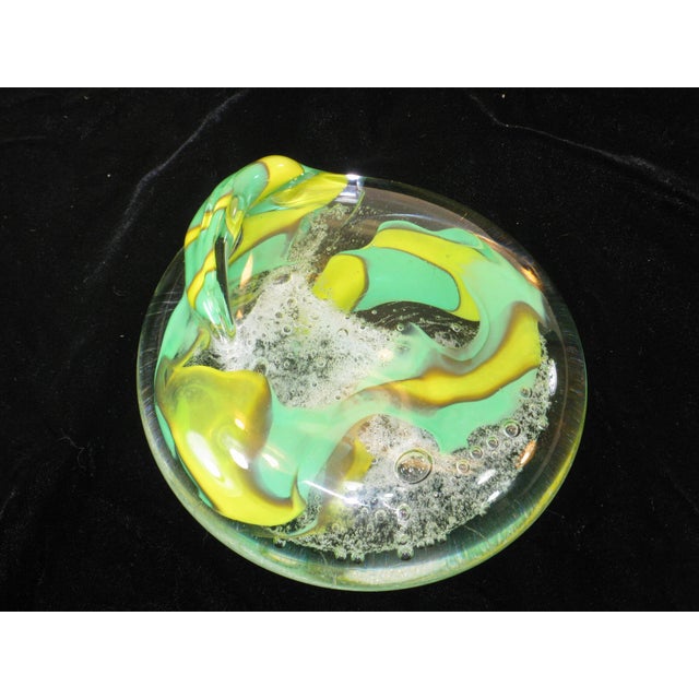 This paperweight is a stunning piece of Murano art glass crafted in Venice, Italy. Handmade by renowned brand Seguso, this...