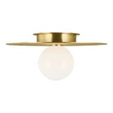 Kelly Wearstler by Visual Comfort Studio Nodes Medium Flush Mount, Brass For Sale