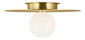 Kelly Wearstler by Visual Comfort Studio Nodes Medium Flush Mount, Brass