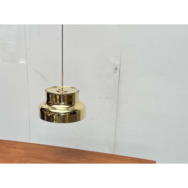 Mid-Century Modern Mid-Century Modern Bumling Pendant Lamp in Brass by Anders Pehrson for Ateljé Lyktan, 1960s For Sale - Image 3 of 18