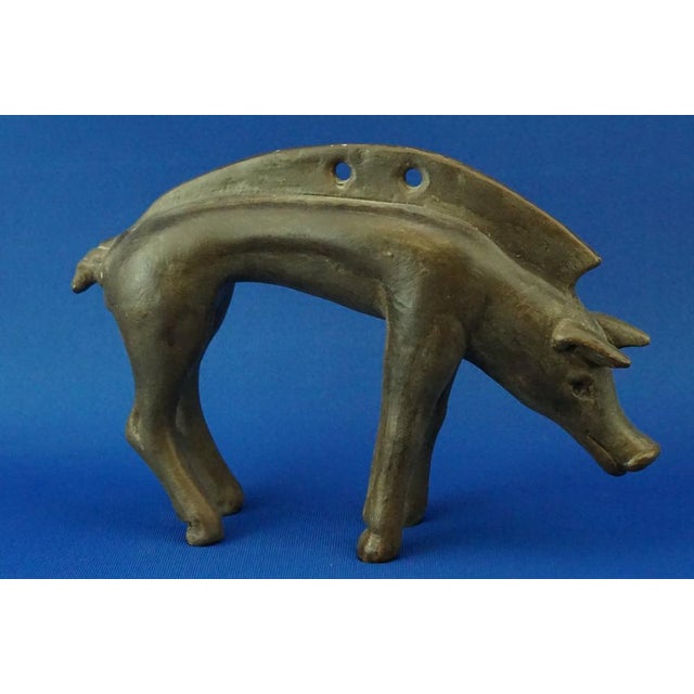 Futurist Ceramic Sculpture Depicting a Baby Wild Boar by Bottega Riccardo Gatti Faenza, Italy, 20th Century For Sale - Image 4 of 18