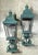 Metal Pair of Vintage Solid Brass Post Lanterns. 27”h X 8”.5 X 8”.5 For Sale - Image 7 of 16