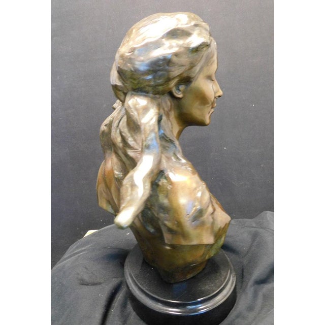 Frederick Hart the Muse Suite "Theatre" Bronze Sculpture With Granite Base For Sale - Image 10 of 11