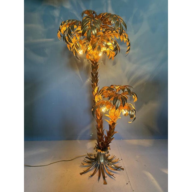 Hans Kögl Two Trunk Palm Tree Floor Lamp 1970s Germany For Sale - Image 6 of 9