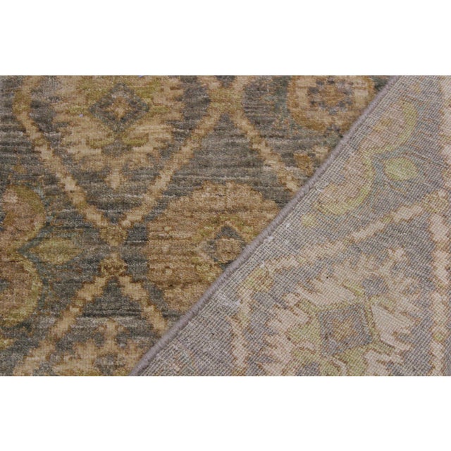 Gray Boho Chic Ziegler Gray/Ivory Wool Runner Rug- 2'7'' X 9'2'' For Sale - Image 8 of 10