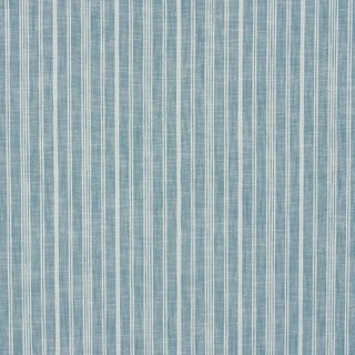 SAMPLE - Schumacher X Mark D. Sikes Lucy Stripe Fabric In Indigo For Sale