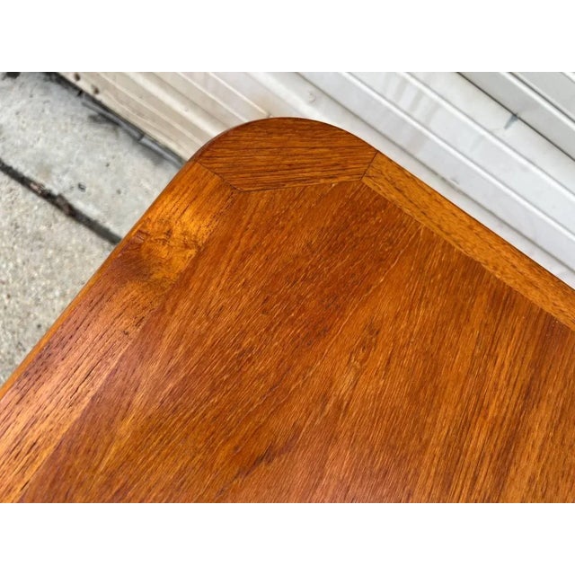 Mid Century Teak Dining Table With Leaf. By Nordic Furniture For Sale - Image 12 of 12