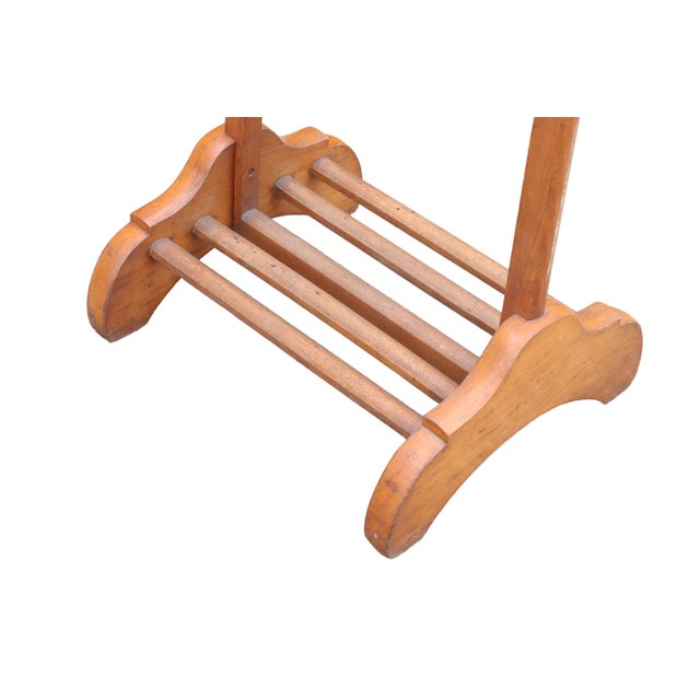 Wood Mid-Century Modern Sculptural Wood Gentleman's Valet Stand, 1960s For Sale - Image 7 of 11
