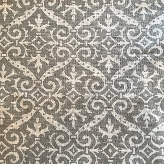 Quadrille French Damask Gray on Tint Fabric Chairish