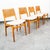 Mid Century Modern Dining Chairs Set 4 E. Knudsen White Oak Brown Cane Restored For Sale - Image 11 of 12