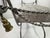 Silver Late 20th Century Hand Forged Iron and Brass Upholstered Bench For Sale - Image 8 of 11