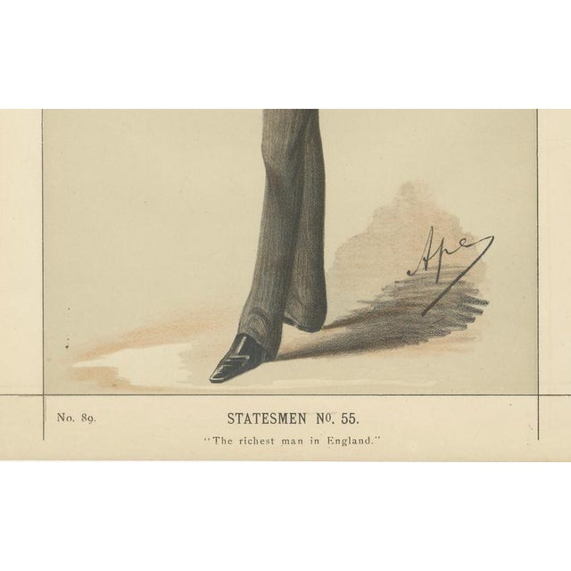 Victorian Industrial Magnate – Vanity Fair Statesmen Caricature, 1870 Issued July 16, 1870, this Vanity Fair portrait...