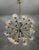 Metal 21st Century Nova Satin Brass Clear Balloton Murano Sputnik Chandelier by Fabio LTD For Sale - Image 7 of 9