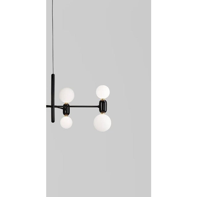 Black Black Aballs Suspension Lamp in Ceramic and Glass by Jaime Hayon for Parachilna For Sale - Image 8 of 12