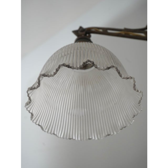 1930s Vintage Art Deco Brass & Alabaster Floor Lamp For Sale - Image 5 of 11