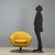 Pair of swivel armchairs designed by Carl Eric Klote for Overman MFG in the 1960s, representing a significant example of...