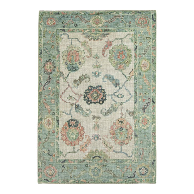 Turkish Oushak Rug 5' x 7'4" #20313 For Sale