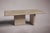 Forma Rectangular Crosscut Travertine Dining Table 60" For Sale - Image 4 of 5
