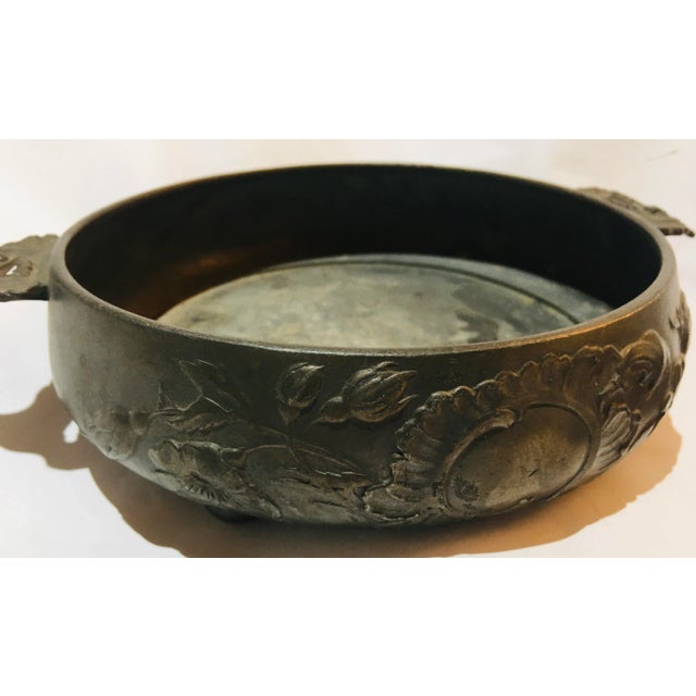 Vintage Kayserzinn Art Nouveau Pewter Dish & Lid For Sale - Image 10 of 13