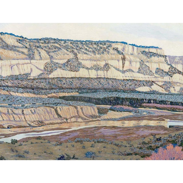 Gordon Mortensen "The Southwest" Hand Signed Woodcut Fine Art Print 1977 #25/125 For Sale In Denver - Image 6 of 7