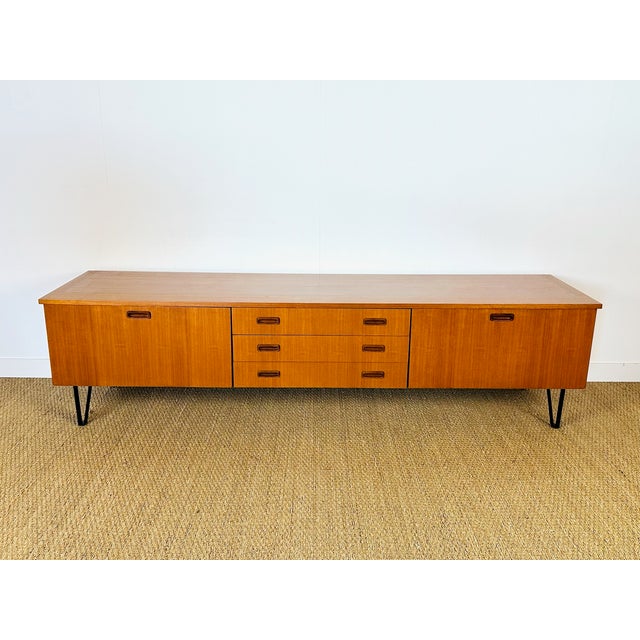 Mid-Century Modern Scandinavian Teak Sideboard, 1960s For Sale - Image 3 of 18