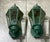 : Pair of Vintage Solid Brass Outdoor Wall Lanterns / 16” High For Sale In Miami - Image 6 of 15