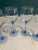 Vintage Light Blue French Wine Goblets- Set of 4 For Sale In Oklahoma City - Image 6 of 8