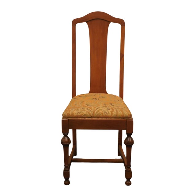 Traditional Vintage Antique Solid Cherry Traditional Federal Sheraton Style Dining Side Chair For Sale - Image 3 of 8
