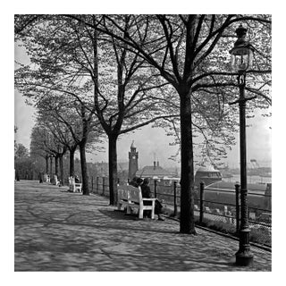 Promenade St. Pauli Landing Bridges Hamburg Viewer, Germany 1938, Printed 2021 For Sale