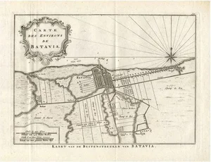 Antique Map of Batavia by Conrade, 1782