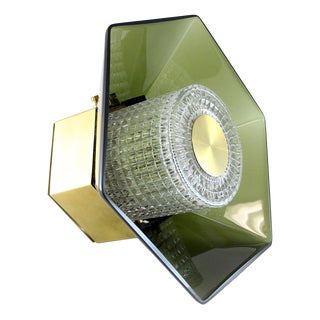 Vintage Wall Mounted Wall Lamp by Carl Fagerlund for Orrefors, 1960s For Sale
