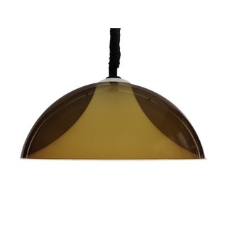Space Age Acrylic Rise & Fall Pendant Lamp attributed to Elio Martinelli for Martinelli Luce For Sale
