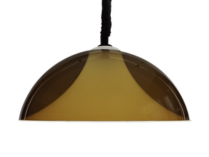 Space Age Acrylic Rise & Fall Pendant Lamp attributed to Elio Martinelli for Martinelli Luce