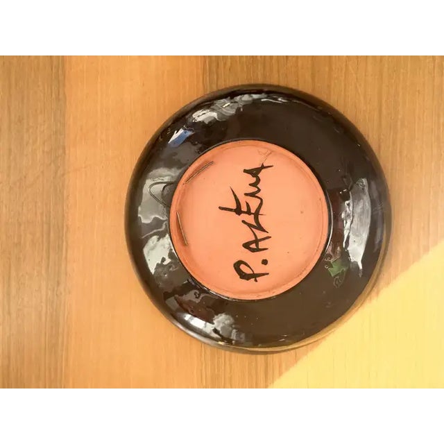 Ceramic Vallauris Wall Plate by Paul Azema, France, 1960–1970 For Sale - Image 4 of 10