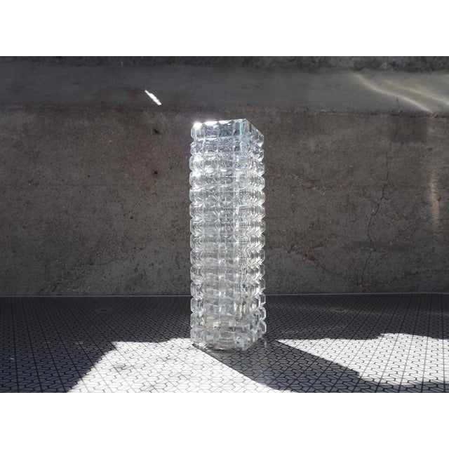 1960s Midcentury Modern Bohemia Glass Vase, 1960s For Sale - Image 5 of 11