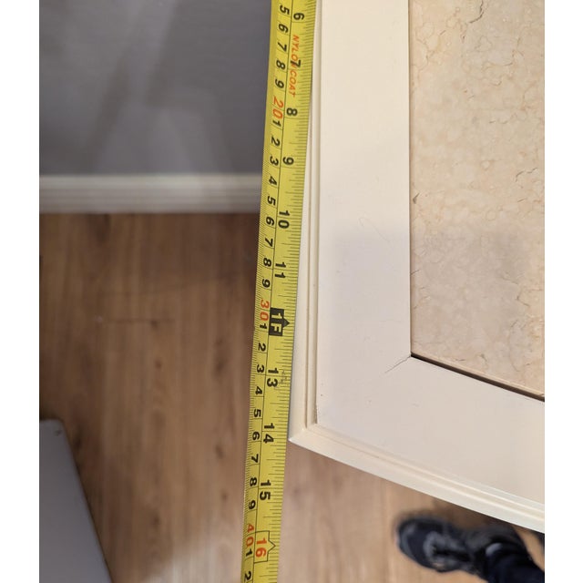 Cream Marble Inlay Thomasville Chest of Drawers Dresser For Sale - Image 10 of 11