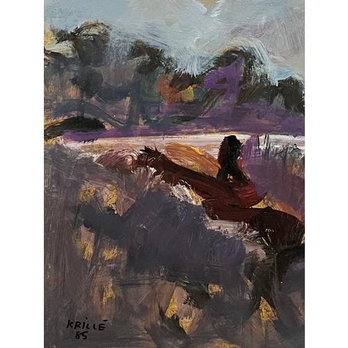 Jean Krillé’s paintings are known for their expressive use of color and dynamic, abstract forms, blending realism with...
