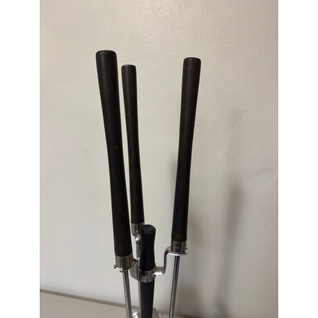 Mid-Century Modern Mid-Century Fireplace Tool Set- 4 Pieces For Sale - Image 3 of 12