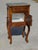 Antique Louis XV Style Walnut Bedside Table with Marble Top, 1950s For Sale - Image 9 of 18